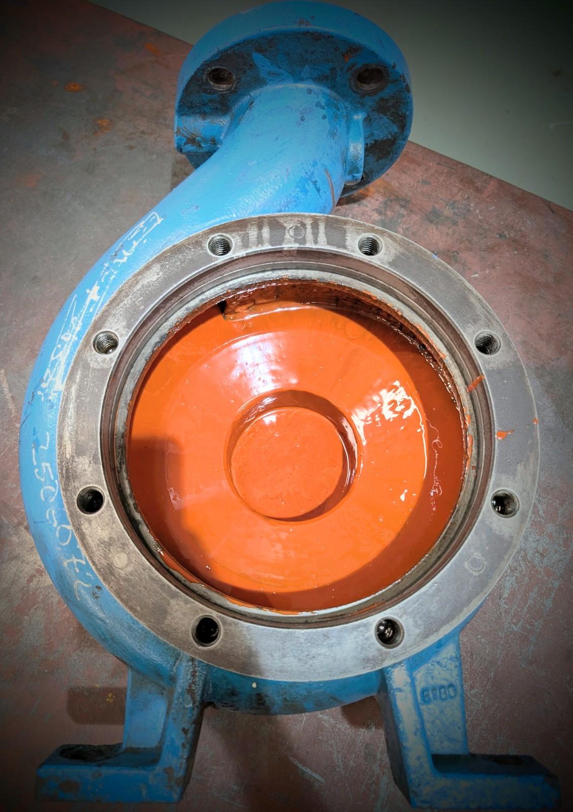 Ceramic-coated pump impeller and volute