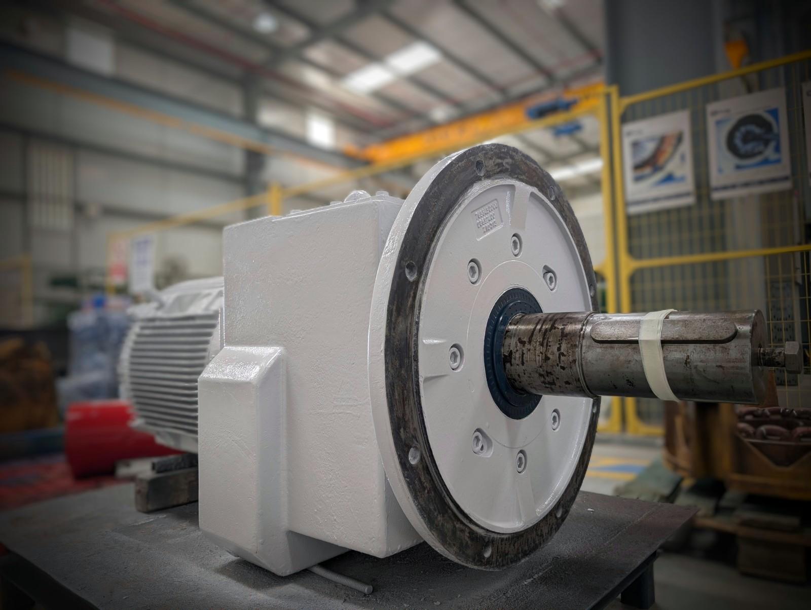 Cooling tower gearbox in workshop highlighting maintenance importance